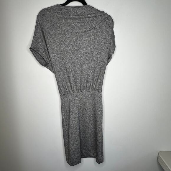 Go Couture Charcoal Grey Short Sleeve Sweater Dress - Picture 4 of 7
